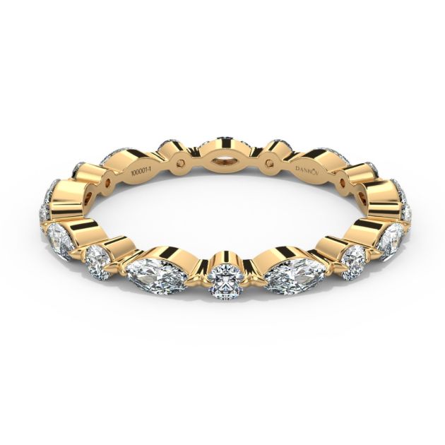 Norme de Danhov Versailles Diamond Wedding Band in 18k Yellow Gold