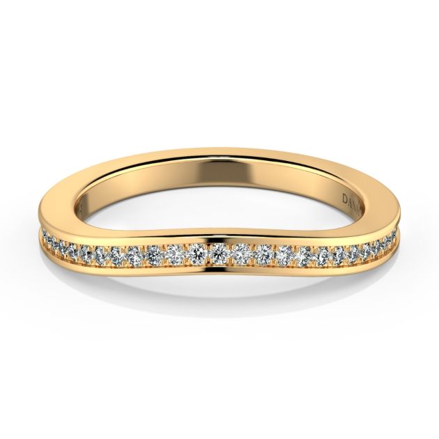 Norme de Danhov Diamond Wedding Band in 18k Yellow Gold