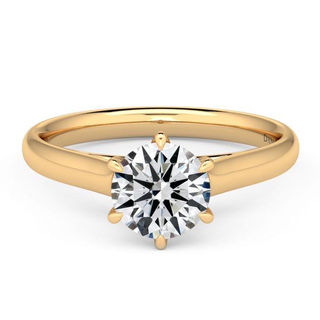Norme de Danhov Engagement Ring in 14k Yellow Gold