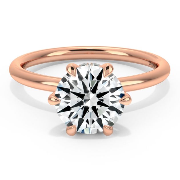 Norme De Danhov Ladies Engagement Ring Set in 18k Rose Gold