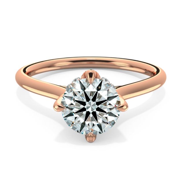 Norme de Danhov Engagement Ring in 14k Rose Gold
