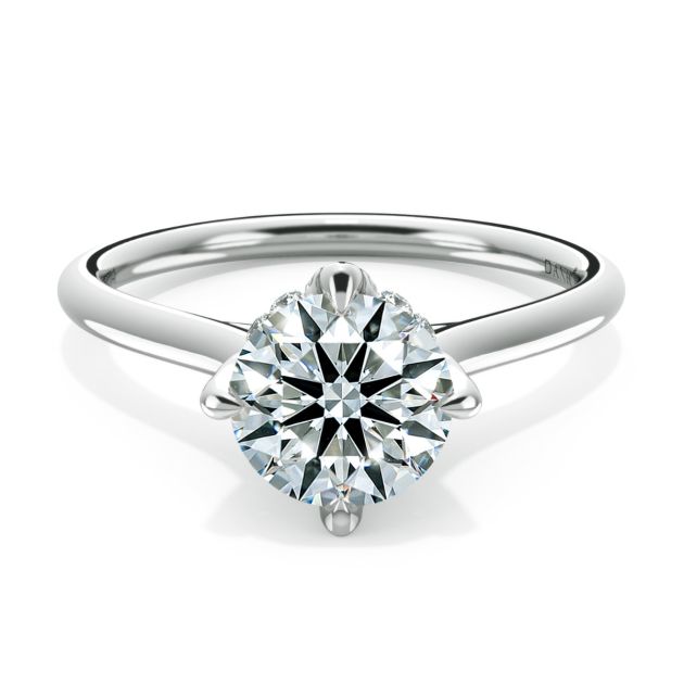 Norme de Danhov Engagement Ring in 18k White Gold