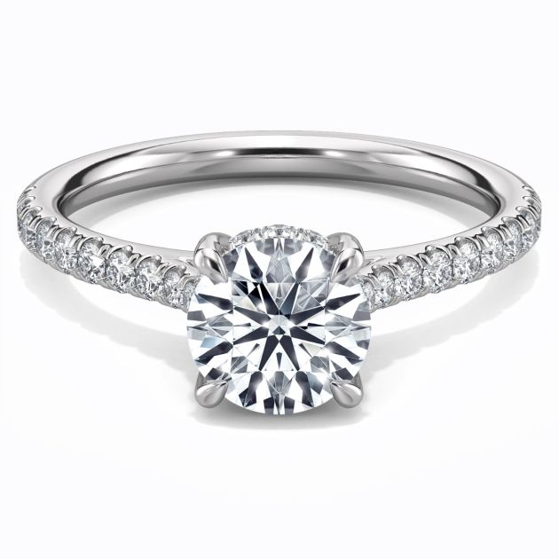 Norme de Danhov  Engagement Ring for Women in 18k White Gold