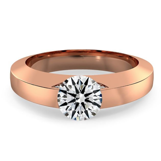 Norme de Danhov Classic  Engagement Ring for Women in 18k Rose Gold
