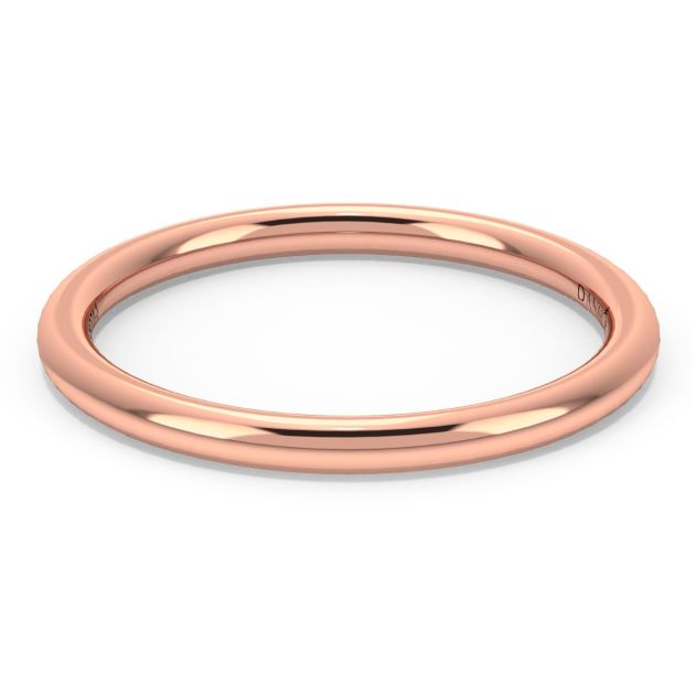 Norme de Danhov Classic Wedding Band in 18k Rose Gold