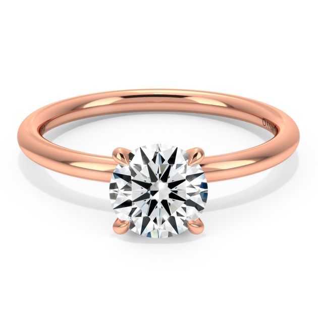 Norme De Danhov Classico Engagement Ring in 18k Rose Gold