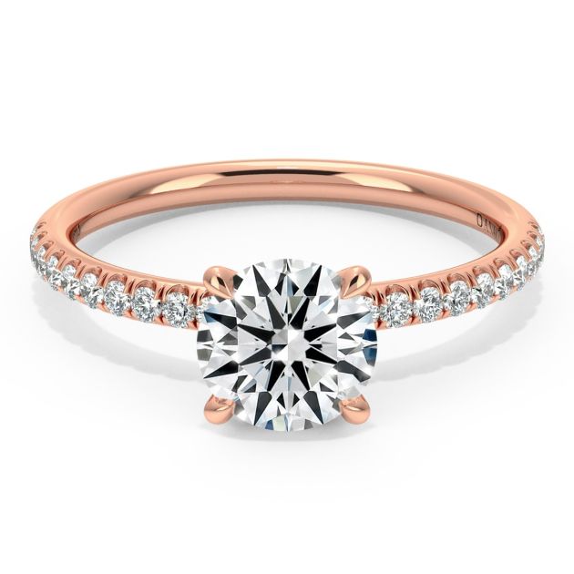 Norme de Danhov  Engagement Ring for Women in 14k Rose Gold