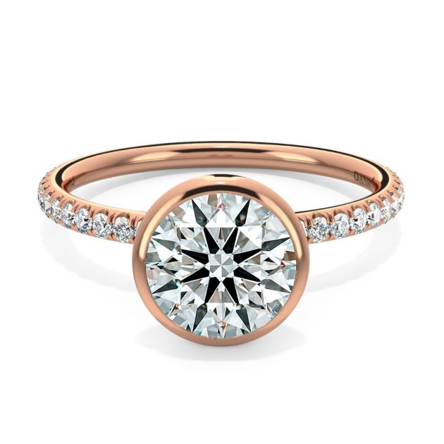 Norme de Danhov Engagement Ring in 18k Rose Gold