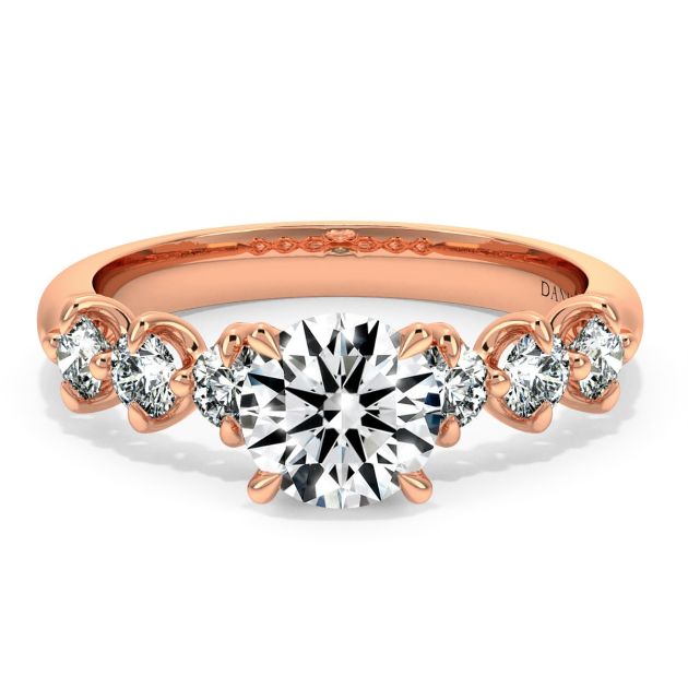 Norme de Danhov Engagement Ring in 18k Rose Gold