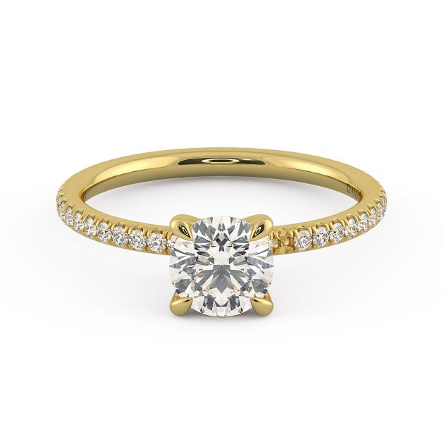 Norme De Danhov Ladies Engagement Ring Set in 18k Yellow Gold