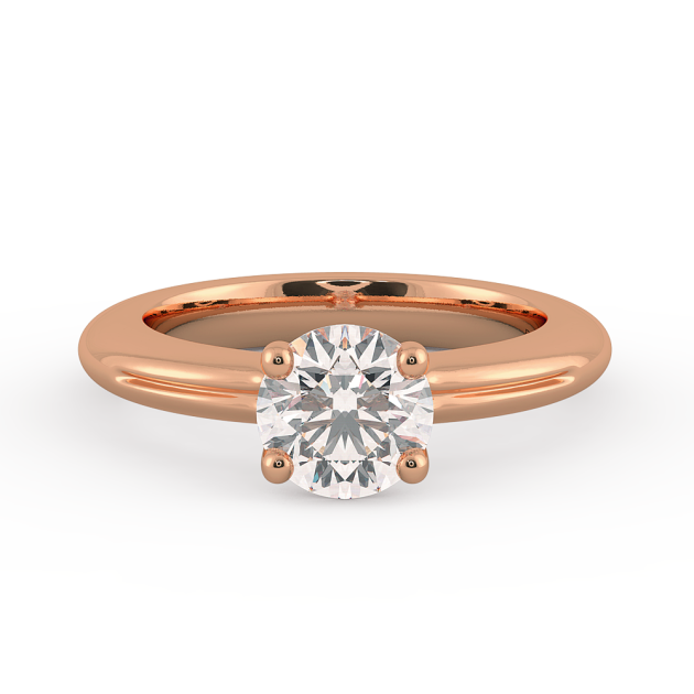 Danhov Voltaggio Engagement Ring in 14K Rose Gold