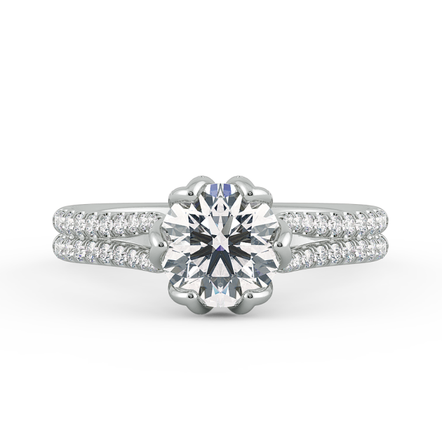 Danhov Classico Diamond Engagement Ring in Platinum