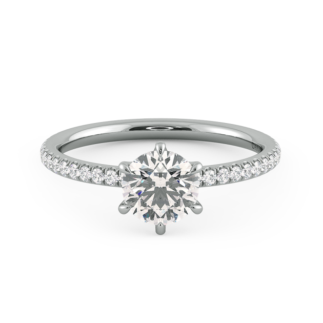 Norme de Danhov Engagement Ring for Women in Platinum 