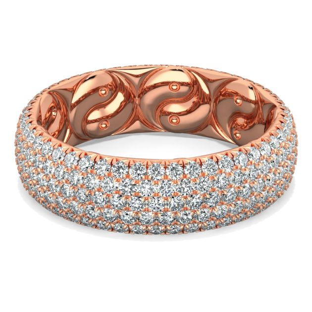 Danhov Yin-Yang Fashion Band in 18k Rose Gold