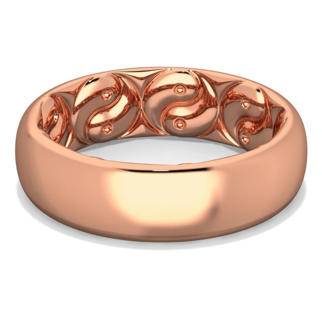 Danhov Yin-Yang Fashion Band in 14k Rose Gold
