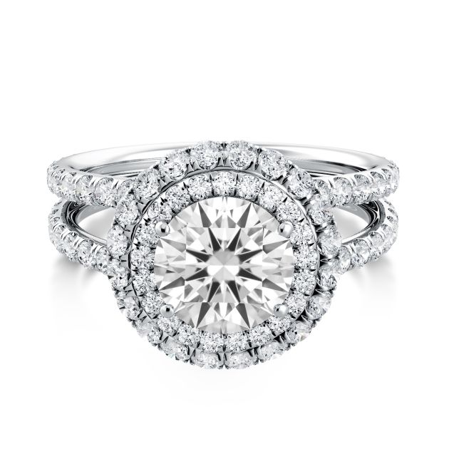 Danhov Solo Filo Exclusive Engagement Ring in 14k White Gold