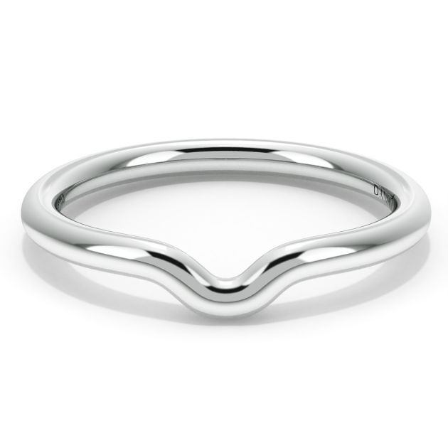 Norme de Danhov Wedding Band in 14k White Gold