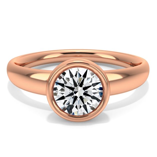 Norme de Danhov Engagement Ring in 14k Rose Gold