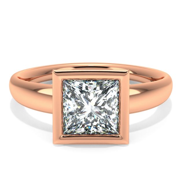 Norme de Danhov Engagement Ring in 18k Rose Gold