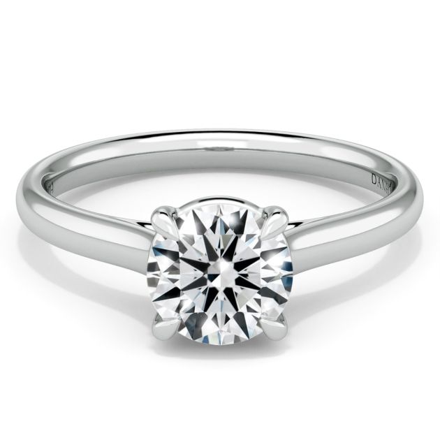 Norme de Danhov Engagement Ring in 14k White Gold