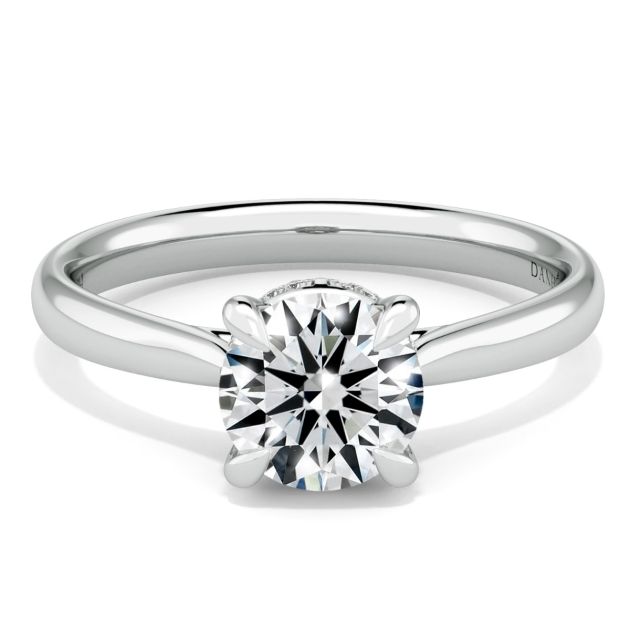 Norme de Danhov  Engagement Ring for Women in 14k White Gold