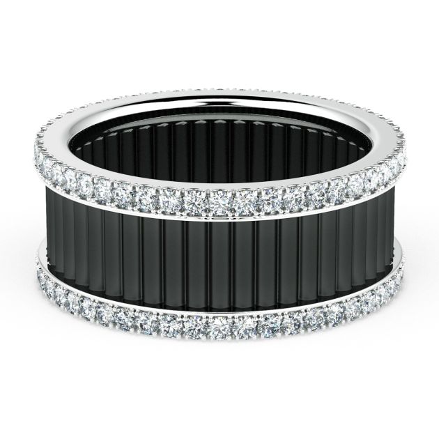 Danhov Tubetto Award Winning Wedding Band for Women in 14k White Gold