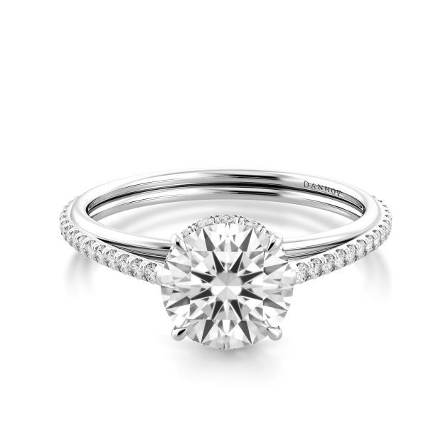 Danhov Unito  Diamond Engagement Ring  in 14k White Gold