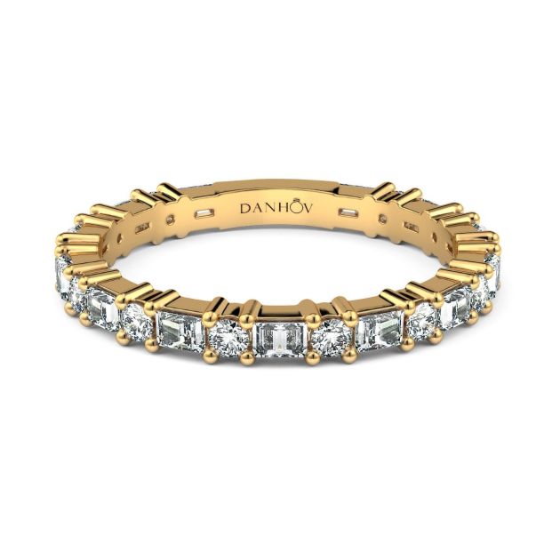 Danhov Voltaggio Diamond Wedding Band in 14k Yellow Gold