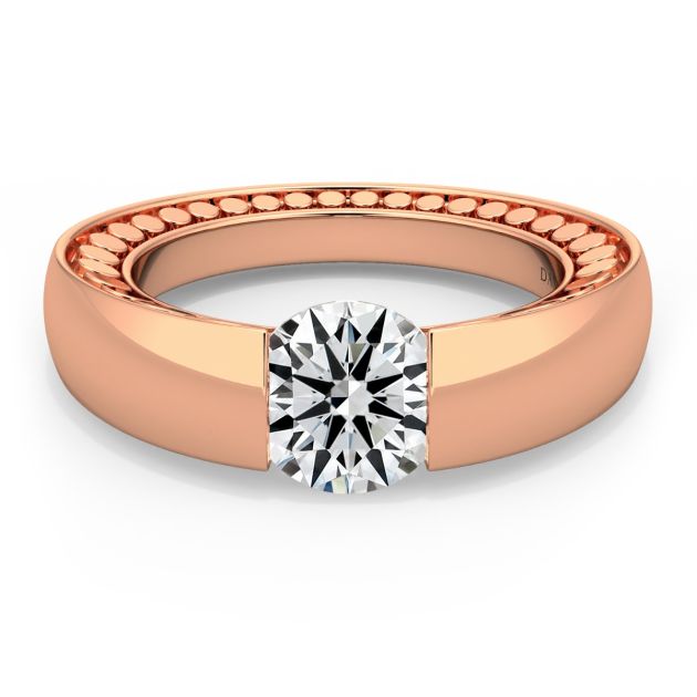 Danhov Voltaggio Engagement Ring in 14k Rose Gold
