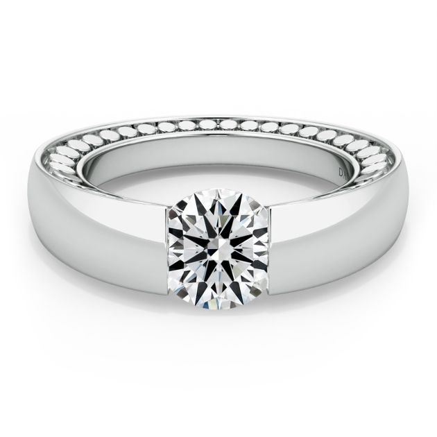 Danhov Voltaggio Engagement Ring in 14k White Gold