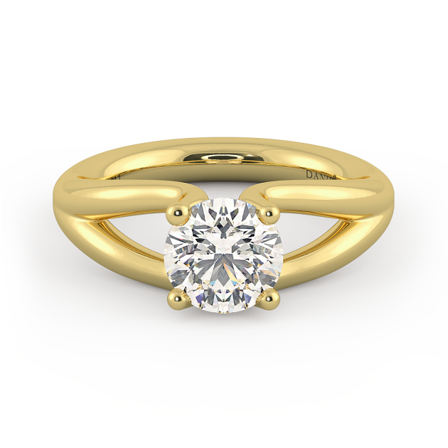 Danhov Voltaggio Engagement Ring in 14K Yellow Gold