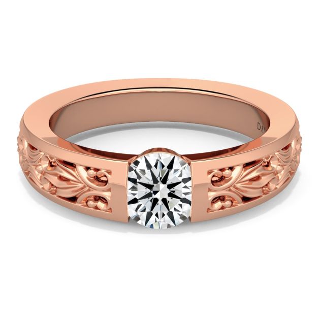 Norme de Danhov Engagement Ring for Women in 14k Rose Gold
