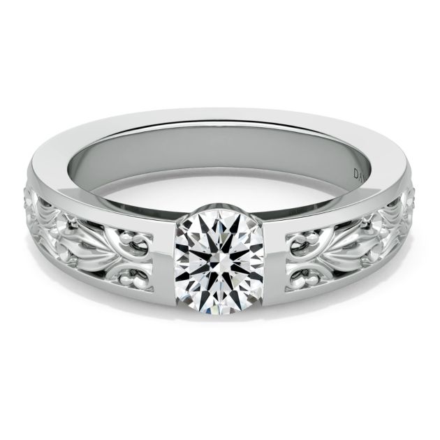 Norme de Danhov Engagement Ring for Women in Platinum 