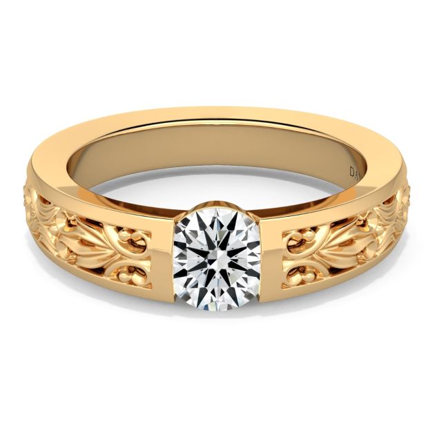 Norme de Danhov Engagement Ring for Women in 18k Yellow Gold