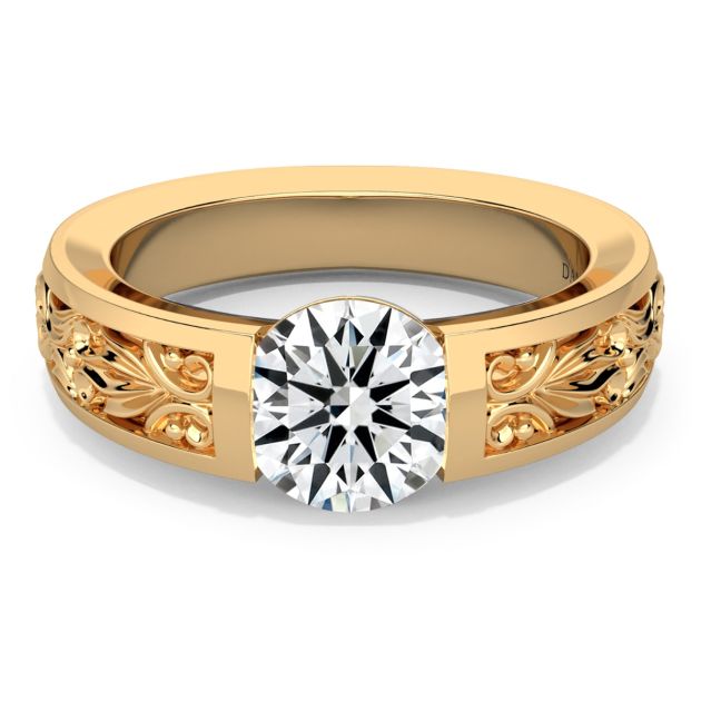 Norme de Danhov Engagement Ring for Men in 14k Yellow Gold