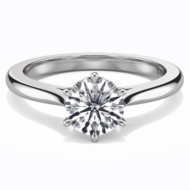 Danhov Classico Engagement Ring in 14k White Gold