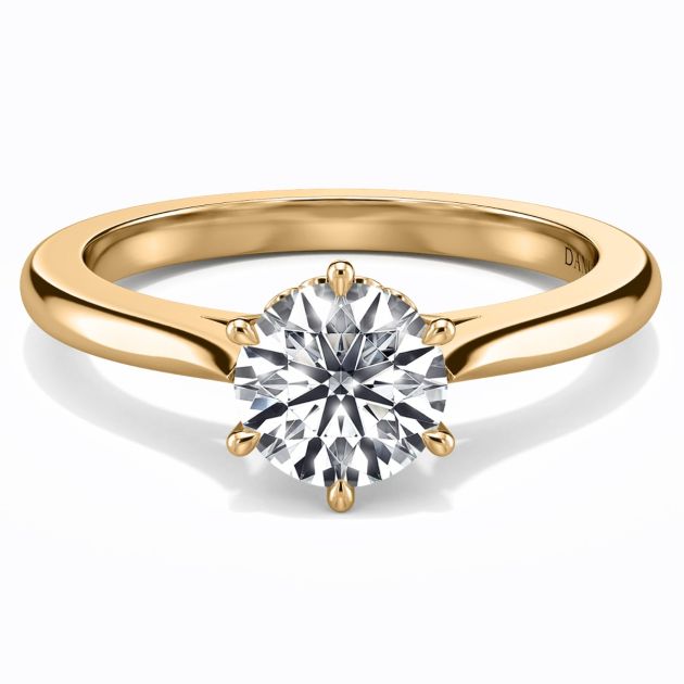Danhov Classico Engagement Ring in 18k Yellow Gold