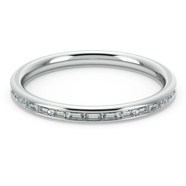 Danhov Classico Classic Diamond Wedding Band in 14k White Gold