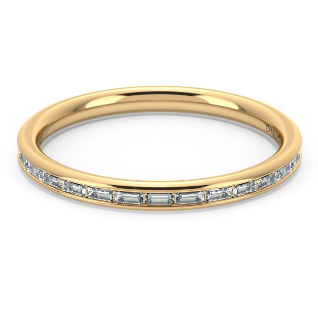 Danhov Classico Classic Diamond Wedding Band in 14k Yellow Gold