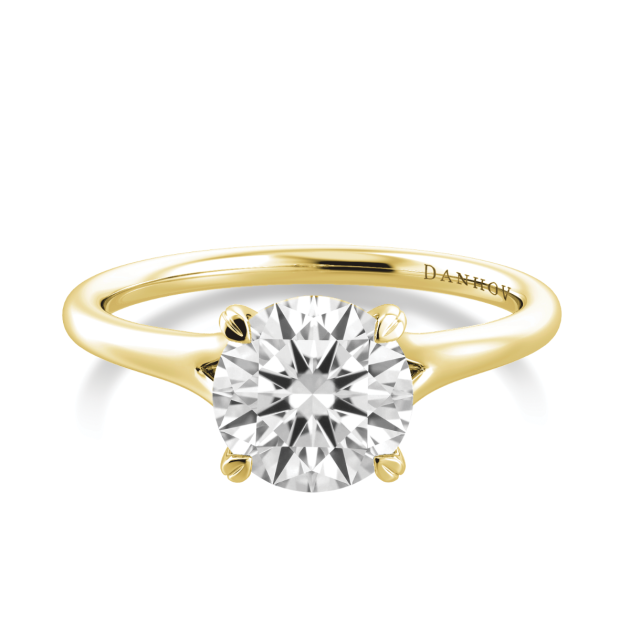 Danhov Classico Engagement Ring in 18k Yellow Gold
