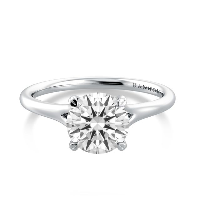 Danhov Classico Engagement Ring in 18k White Gold