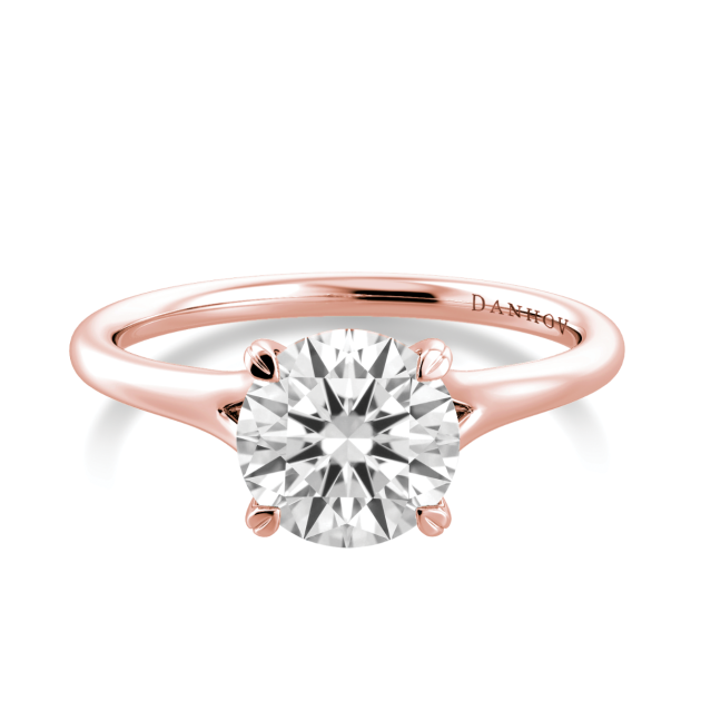 Danhov Classico Engagement Ring in 18k Rose Gold