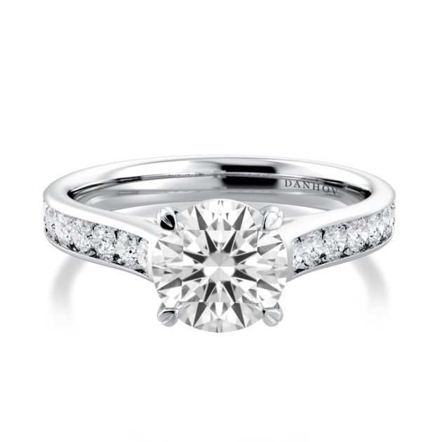Danhov Classico Diamond Engagement Ring in Platinum 