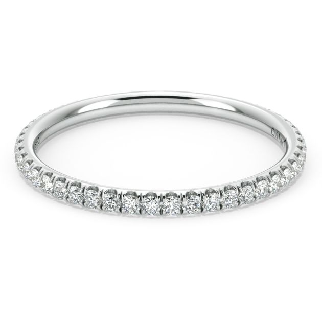 Danhov Classico Unique Handmade Wedding Band in Platinum 