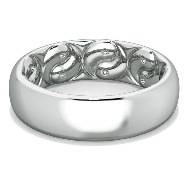 Danhov Yin-Yang Fashion Band in in 14k White Gold
