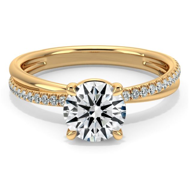 Danhov Eleganza  Engagement Ring in 18k Yellow Gold