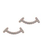 Norme de Danhov Smile Diamonds Earrings in 14k Rose gold 