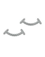 Norme de Danhov Heart Shape Diamond Earrings in 14k White Gold