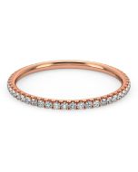 Danhov Abbraccio Classic Wedding Band in 14k Rose Gold