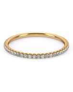 Danhov Abbraccio Classic Wedding Band in 18k Yellow Gold